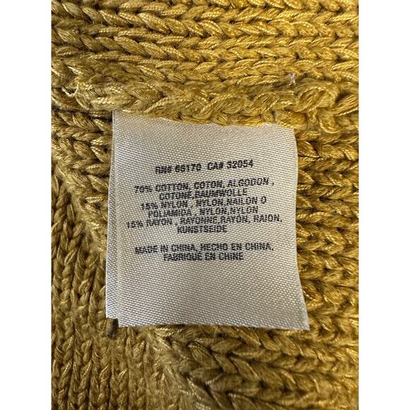 MOTH Anthropologie Mustard Yellow Knit Halter Tank Top Sweater Size M - Picture 8 of 9